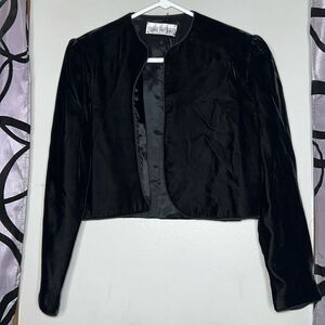 Claire Pritchard vintage velvet bolero jacket size small